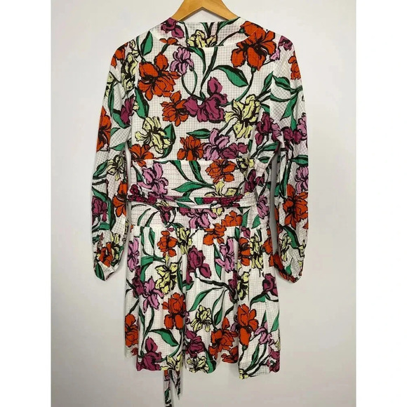 Roller Rabbit Jorales Bibianna wrap Dress size M knee length floral - Picture 7 of 10